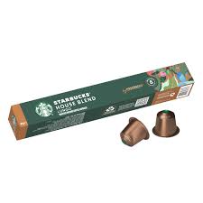 Starbucks house blend,Nespresso Coffee Capsules, 10 capsules, Int 10