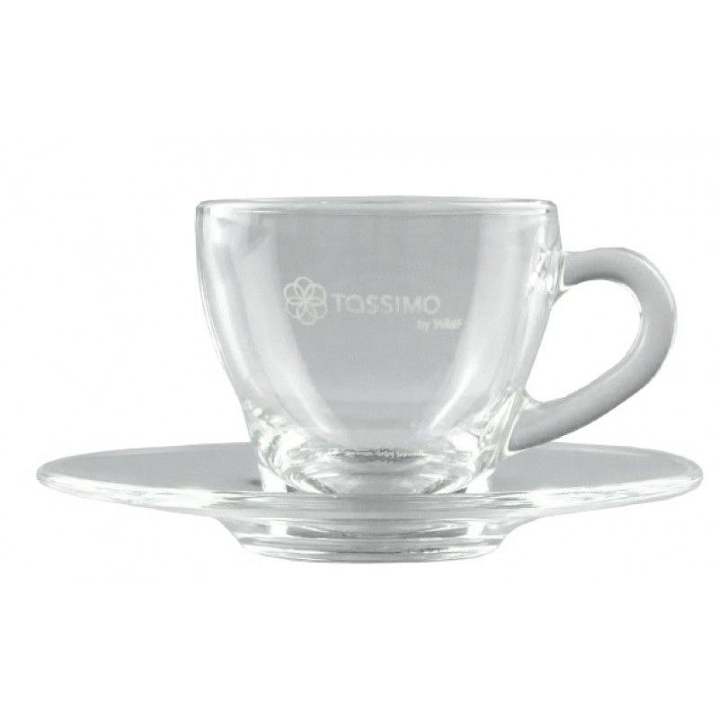 Tassimo by WMF Espresso Glass Cup with Saucer 80ml-1pcs