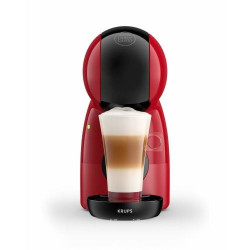 Krups Nescafé Dolce Gusto Piccolo XS Red Coffee Machine Ultra Compact Multi-Beverage Pod Coffee Machine 15 Bar-red-black