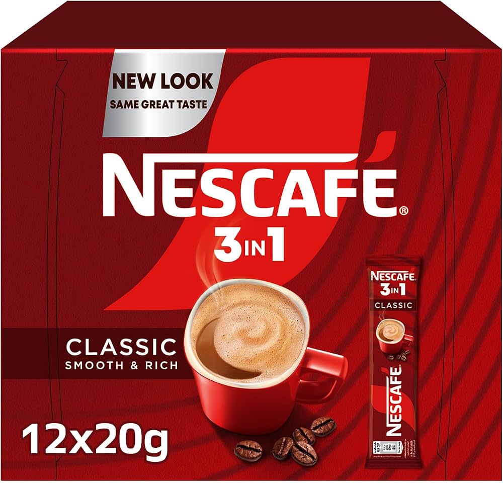 Nescafe 3in1 Instant Coffee Mix 20g Sachet (12 Sticks)