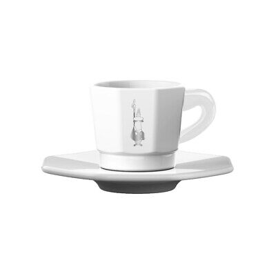 Bialetti set of cups and saucers white