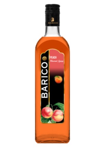 Barico Peach Flavored Syrup - 1L