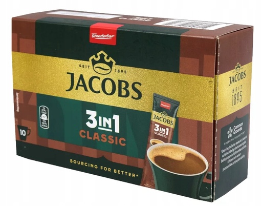 JACOBS CLASSIC 3 IN 1 NESCAFFE , 10 STICKS