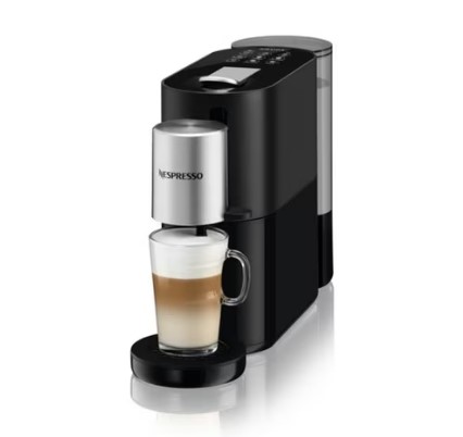 NESPRESSO MACHINE ATELIER - BLACK + SILVER - KRUPS