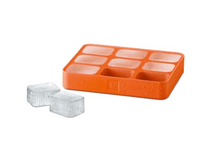 Nespresso Silicone Ice Cube Tray Orange