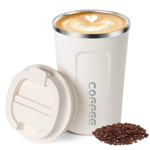 Travel Coffee Mug-pink+white- 510ml