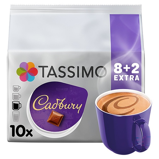 Cadbury TASSIMO coffee pods: pack of 10 pods