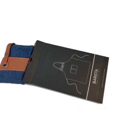 NESPRESSO - Upcycled Barista Apron - Blue & Brown